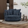 Mlmh & Kngwa 55.1" W Oversized Modern Reading Sofa Chair With 5 Pillows - 3 of 4