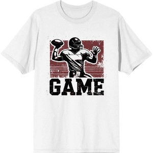 "Game" Sports Football Adult Crew Neck Short Sleeve Tee - 1 of 2