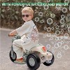 Ride-On Bubble Motorcycle for Kids, 6V Electric 3-Wheel Toy with Light, Music & Bubble Maker - 3 of 4