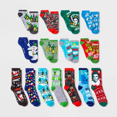 Women's Elf 15 Days of Socks Advent Calendar - Assorted Colors 4-10