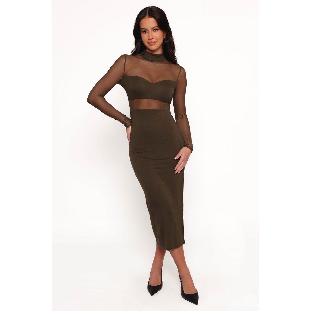Petal and Pup Farrow Long Sleeve Midi Dress - thumbnail 7