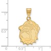 Black Bow Jewelry 14k Yellow Gold Plated Sterling Silver Georgetown Hoyas NCAA Large Pendant - 2 of 3
