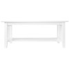 AFI Mission Solid Wood Traditional Coffee Table in White - 3 of 4