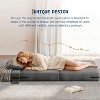 GAOMON Folding Sofa Bed Sleeper Chair, Convertible Futon Couch with Pillow, Foldable Mattress for Home Dorm/Apartment/Office, Modern Linen Fabric - 2 of 4