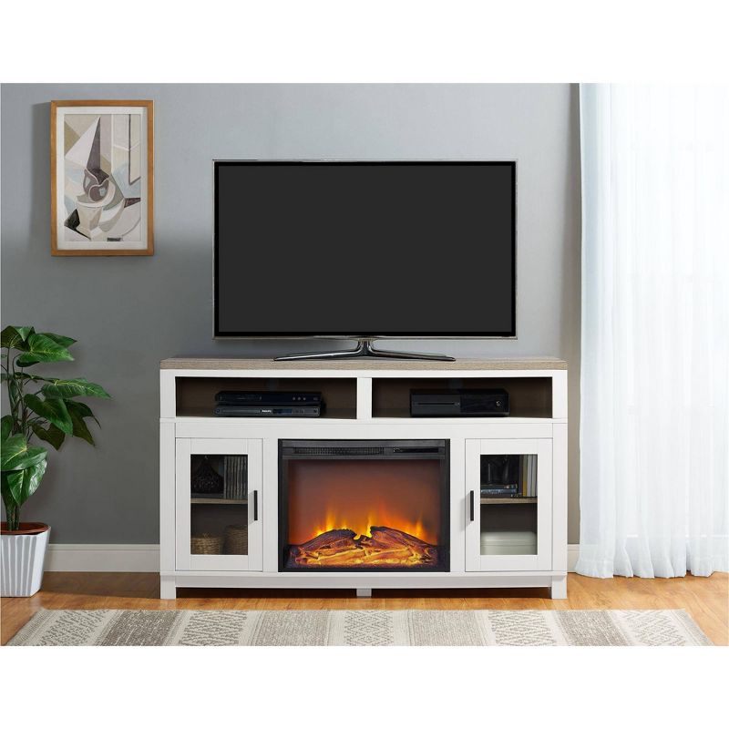 Paramount Electric Fireplace TV Stand for TVs up to 60" Wide - Room & Joy, 3 of 11