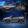 Resenkos Electric Ride-on Car,Electric Car for Kids, Ride-on Toy for Boys and Girls with Remote Control, Dark - 3 of 4