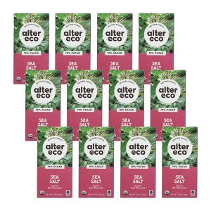 Alter Eco Organic 70% Cacao Sea Salt Dark Chocolate Bar - Case of 12/2.82 oz - 1 of 4