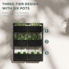 Aghana Digitals 3-Tier Wall-Mounted Planter with 6 Self-Draining Pots, Space-Saving Indoor/Outdoor - 4 of 4