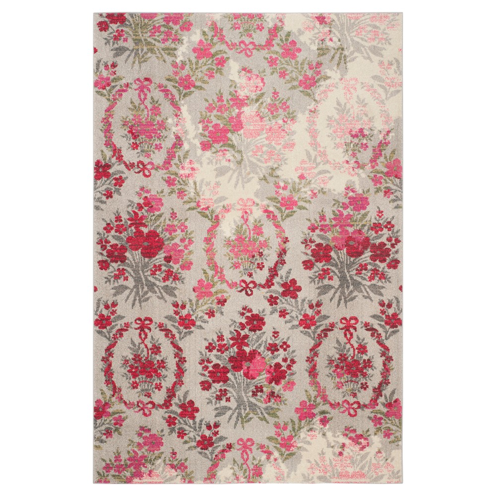 Karina Area Rug Ivory /Pink 5'1inx7'7in - Safavieh