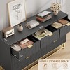 Dresser for Bedroom, 53.5" Wide Dresser Organizer, 7 Drawer with Golden Metal Handle and Legs, Modern Chest of Drawers for Closet,Hallway,Living Room - 4 of 4