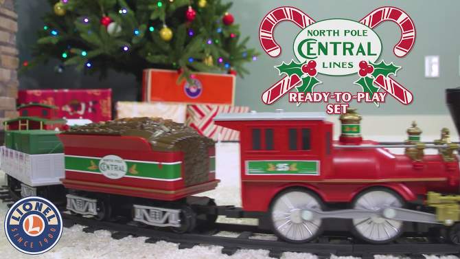 Lionel Trains North Pole Central Ready to Play Battery Power Christmas Train Set, 2 of 10, play video