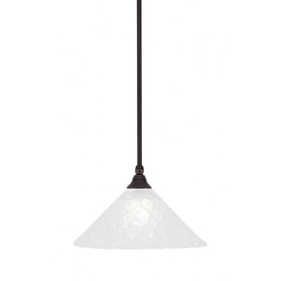 Toltec Lighting Any 1 - Light Pendant in  Dark Granite with 12" Italian Bubble Shade