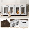 COZONY 71" Dog Crate Furniture for 2 Dogs, Wooden Double Crate with Divider Doors Large Indoor Dog Kennel TV Stand End Table for Large Medium Breeds - 2 of 4