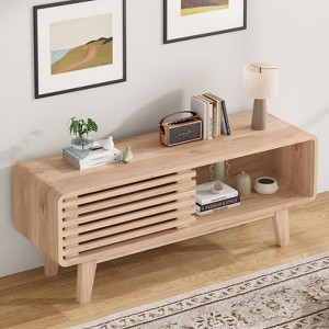 FURNIinspire TV Stands And Consoles Storage Tv Stand For TVs Up To 59 Inch, TV Console With Storage For Living Room, Wood Color, 14.2"*46"*17.8" - 1 of 4