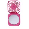 Paris Hilton Handheld Mini Mirror Fan – Portable, Stylish Personal Cooling with Compact Design for Travel, Desk & On-the-Go Use - 2 of 4