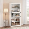 5 Tier Bookcase, Farmhouse Book Shelf with Storage, 67.4 Inch Tall Open Display Bookshelves, Wooden 5 Shelf Bookcase for Living Room - 2 of 4