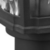 Progress Lighting Marquette 1-Light Outdoor Black Post Lantern with Water Glass Shade - 4 of 4