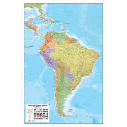 Wall Pops!  Dry Erase Map Decal 24" x 36" - South America