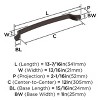 Amerock Bellamy Appliance Pull for Large Panels and Oversized Cabinets - 4 of 4
