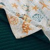 Greenland Home Fashions Kona Luxurious Ultra Soft Cotton Throw Blanket Ocean 50" x 60" - 4 of 4
