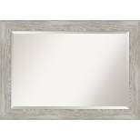 42" x 30" Dove Framed Wall Mirror Graywash - Amanti Art