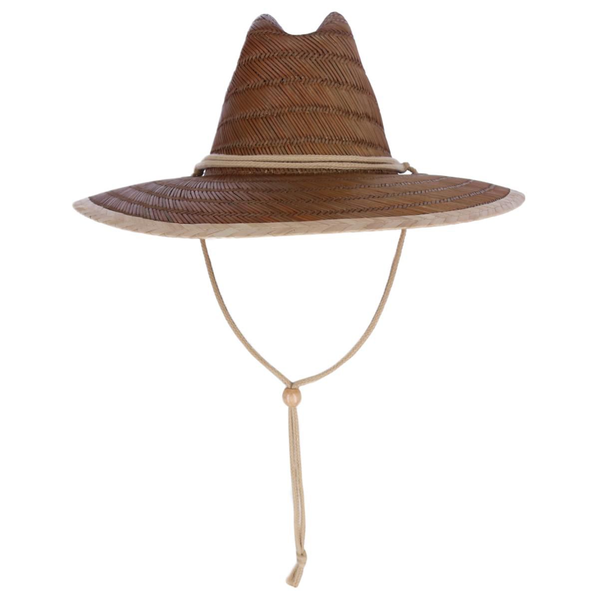 San Diego Hat Company Kids Straw Lifeguard Hat with Chin Strap Cord