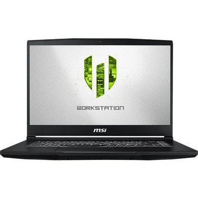 MSI WP65 15.6" Mobile Workstation Intel Core i7 16GB RAM 512GB SSD Aluminum Black - 9th Gen i7 i7-9750H - NVIDIA Quadro P620 with 4 GB