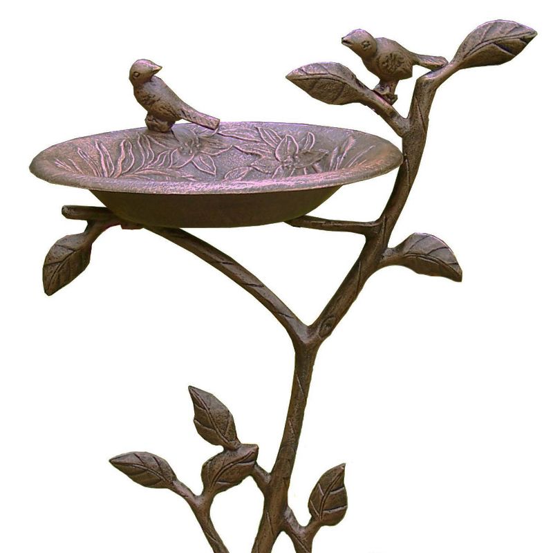 34&#34; Meadow Birdbath - Antique Bronze - Oakland Living, 4 of 11
