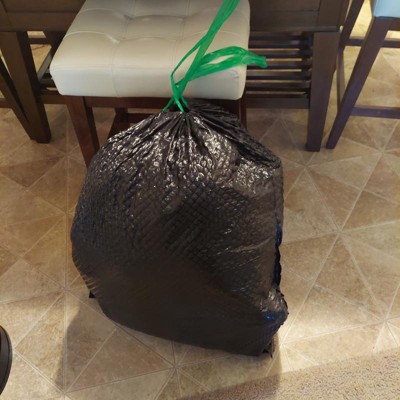 Large Drawstring Trash Bags - Mint Scent - 30 Gallon/60ct - Up