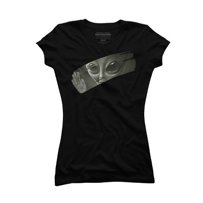 Junior's Design By Humans Alien By surgeryminor T-Shirt