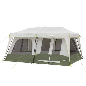 Core Equipment 9 Person Lighted Instant Cabin Tent 