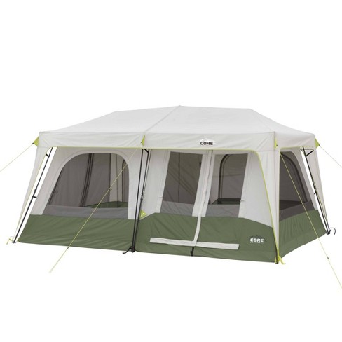 CORE Equipment Lighted Instant Tent - Grey/Blue, 12 Person Cabin