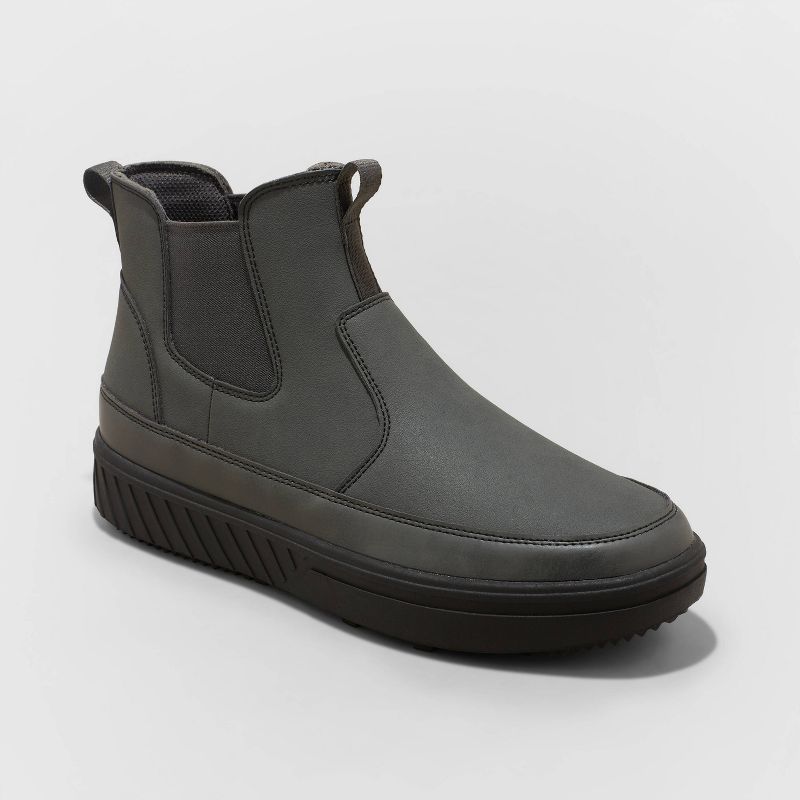 Men's Otis Chelsea Winter Boots - Goodfellow & Co™ Charcoal Gray, 1 of 5