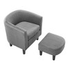 NicBex Oversized Accent Chair with Ottoman,Corduroy Sofa Chair with Plywood Frame,Modern Chair and Ottoman Sets for Bedroom,Reading Room - 4 of 4
