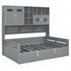KIGFTSOD Wooden Daybed With Hydraulic bed and All-in-One Cabinet and Shelf - 4 of 4