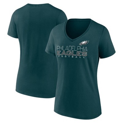 NFL Philadelphia Eagles Women's Short Sleeve Core V-Neck T-Shirt