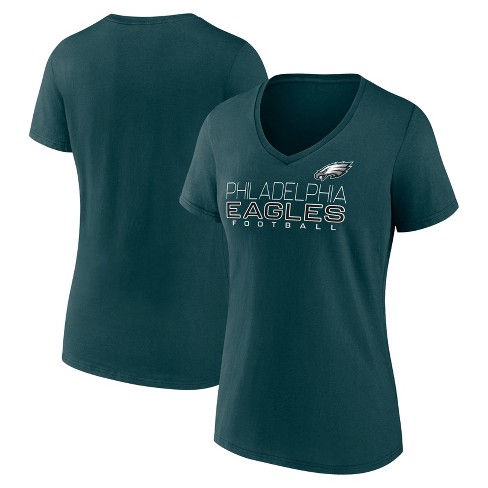 Nfl Philadelphia Eagles Women s Short Sleeve Core V neck T shirt L Target