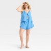 Women's Poplin Polka Dot Tank Top and Shorts Pajama Set - Colsie™ - 3 of 3