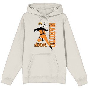 Naruto Shippuden Minimal Color Naruto Long Sleeve Sand Adult Hooded Sweatshirt - 1 of 2