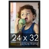 PosterPalooza | Classic Modern Black Picture Frame - UV Acrylic, Foam Board Backing, Hanging Hardware - 2 of 4