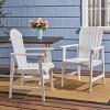 Okak Oversized Patio Folding Adirondack Chair,Set of 2,Premium Acacia Accent Chair Dining Chair for Garden&Backyard,Outdoor Lounge Chair - 4 of 4