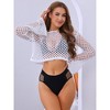 Allegra K Women's Mid-Waisted Full Coverage Waist Hollow Flatten Tummy Briefs - 4 of 4