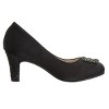 Badgley Mischka Girls Heel Dress Shoes -Elegant Girls' Pumps, Low Heels, Flower Party, Wedding, Princess (Little Kids) - 2 of 4