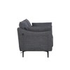 2-Seater Stylish Sofa with Button-Tufted Cushions, 2 Pillows and Metal Legs for Living Room - 3 of 4