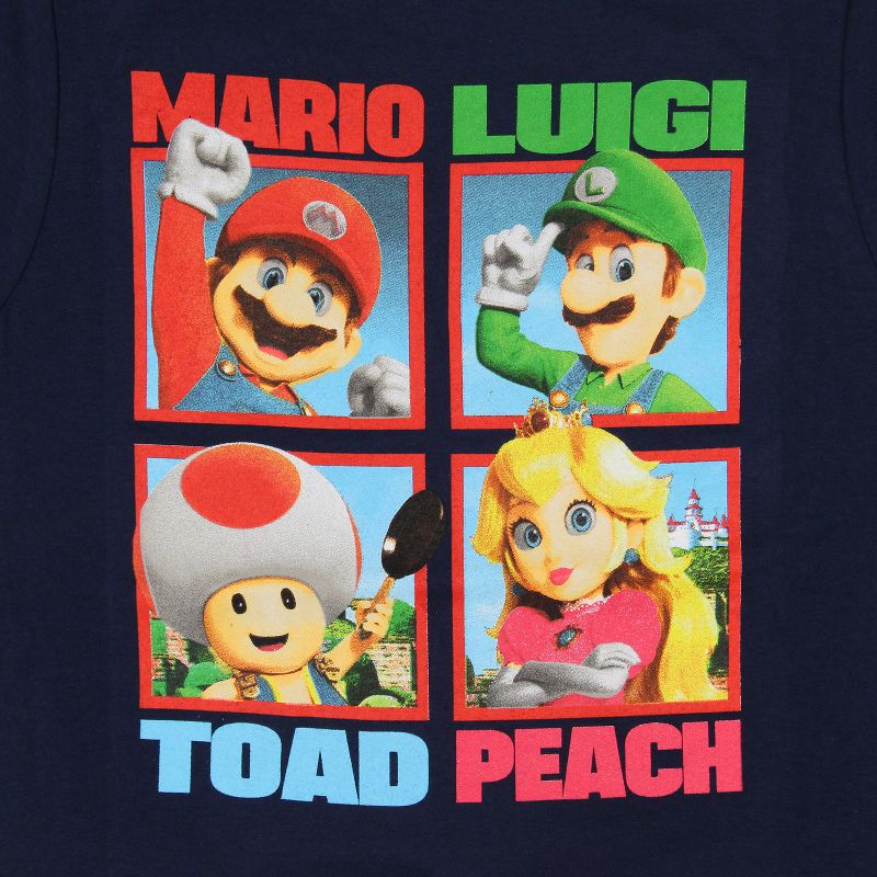 Super Mario Boys Shirt Mario Luigi Princess Peach Toad Youth Kids T-Shirt, 3 of 5
