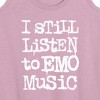 Women's - Instant Message - I Still Listen To Emo Music Graphic Racerback Tank - 2 of 4