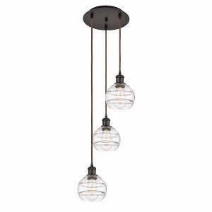 Rochester - 3 Light Cord Hung Multi Pendant In Industrial Style-24.38 Inches Tall and 12.38 Inches Wide - 1 of 1