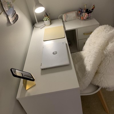 Homcom 360° Rotating Home Office Desk L Shaped Corner Computer Desk With  Storage Shelves, Writing Table Workstation : Target