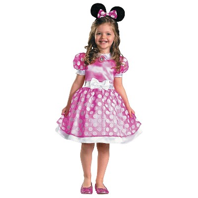 Disguise Toddler Girls' Minnie Mouse Classic Costume - Size 3T-4T - Pink