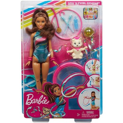 Barbie Brooklyn Gymnast Doll & Playset with Fashion Doll, Puppy,  Trampoline and Accessories (Target Exclusive)